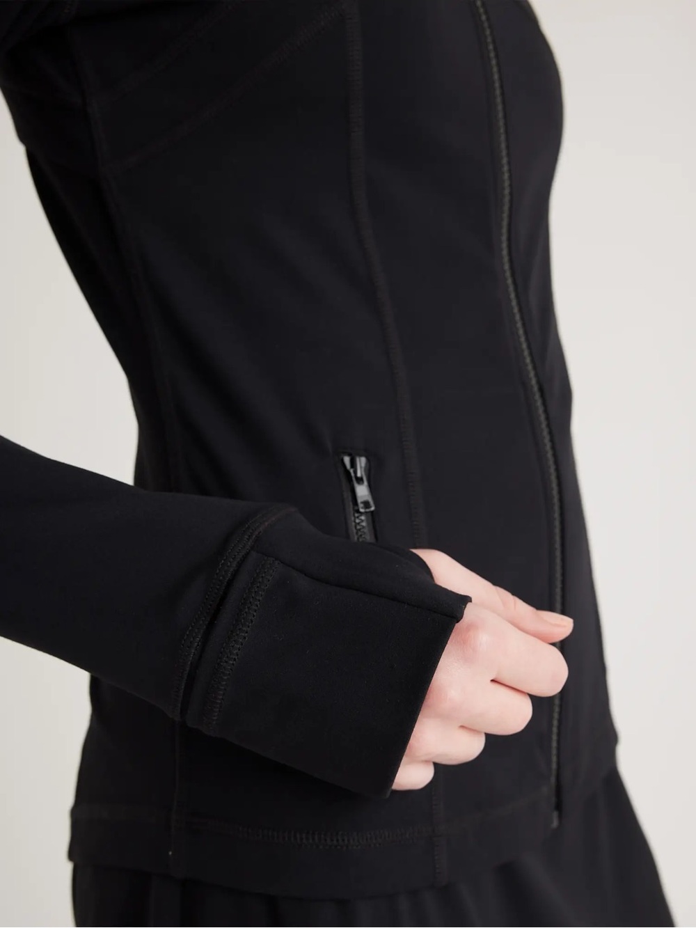 NWOT Quince Ultra-Form Slim Fit Jacket Black Women's Size Medium - Picture 4 of 8